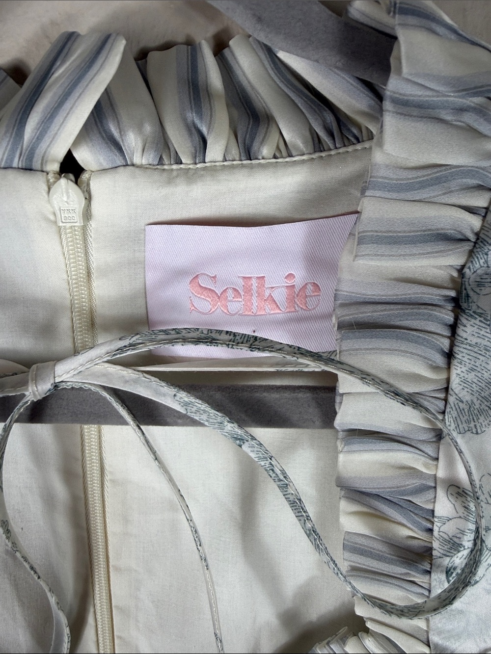 Selkie The Austen Silk Satin Portrait of a Lady Dress - Picture 8 of 13
